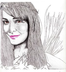 My friend Sharon as a pixie.